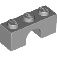 Lego kostka (kostička) most oblouk 1x3, světle modro šedá (4211497, 4519971, 4645397)